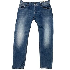 Men's Armani Jeans Slim-Fit 6 Pocket faded Jeans Size 38